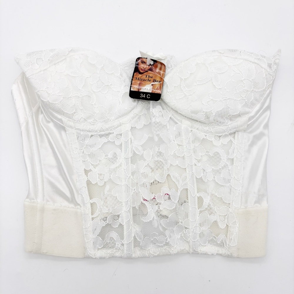 NWT Vintage Victoria’s Secret Strapless Miracle Bra Bustier